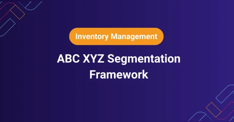 ABC XYZ inventory segmentation matrix for ecommerce classification